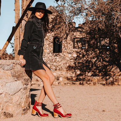 Angela | Sandalias vintage con tacón