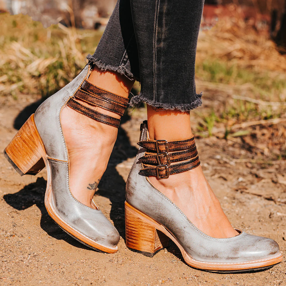Angela | Sandalias vintage con tacón