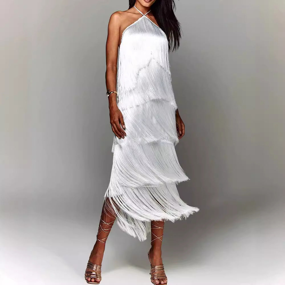 Lúcia | Vestido con borlas