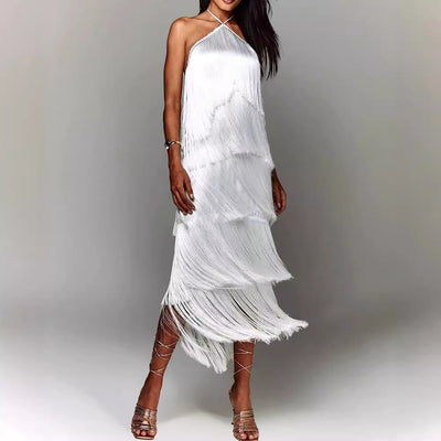 Lúcia | Vestido con borlas