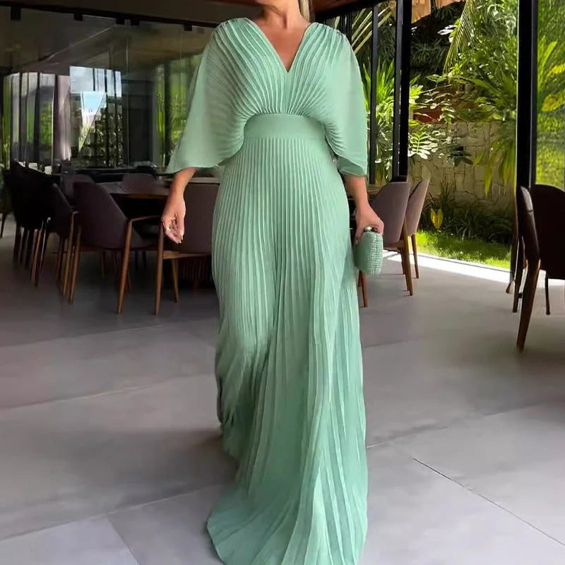 Pilar | Vestido Clásico Plisado