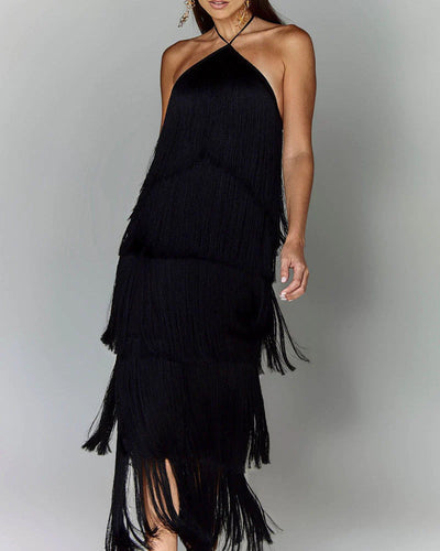 Lúcia | Vestido con borlas