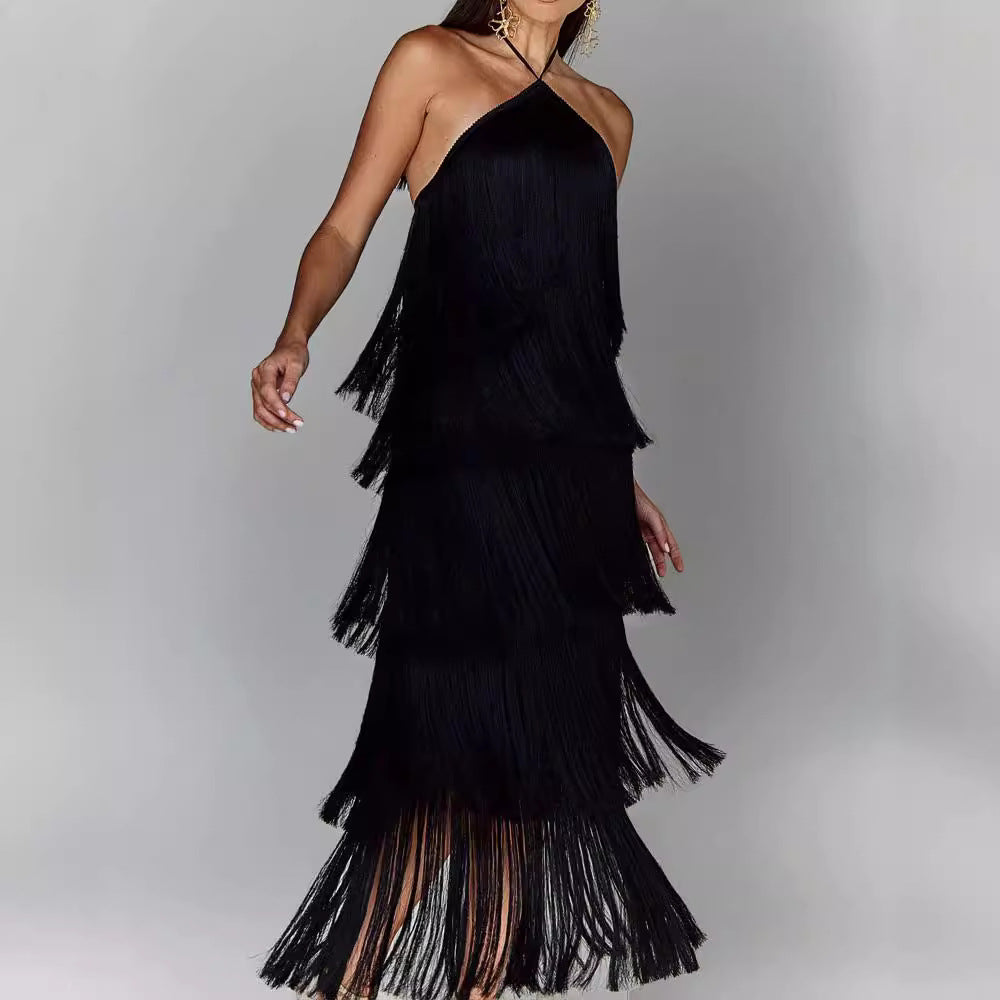 Lúcia | Vestido con borlas
