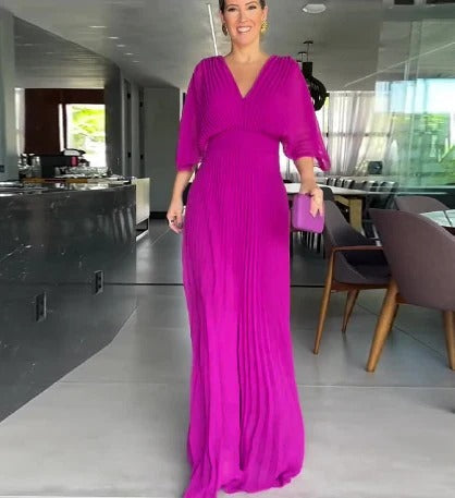 Pilar | Vestido Clásico Plisado