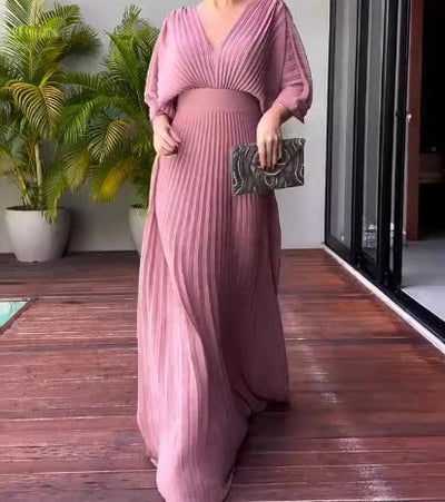 Pilar | Vestido Clásico Plisado