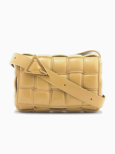 Ana | Bolsa de piel acolchada tejida