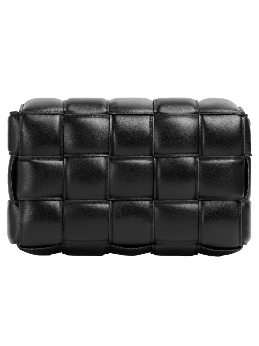 Ana | Bolsa de piel acolchada tejida