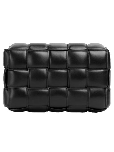 Ana | Bolsa de piel acolchada tejida
