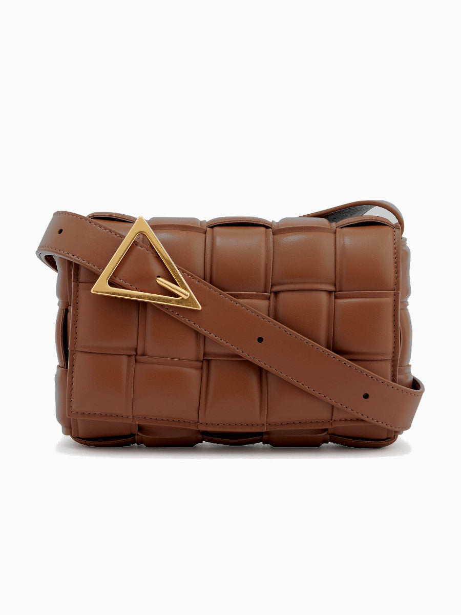 Ana | Bolsa de piel acolchada tejida