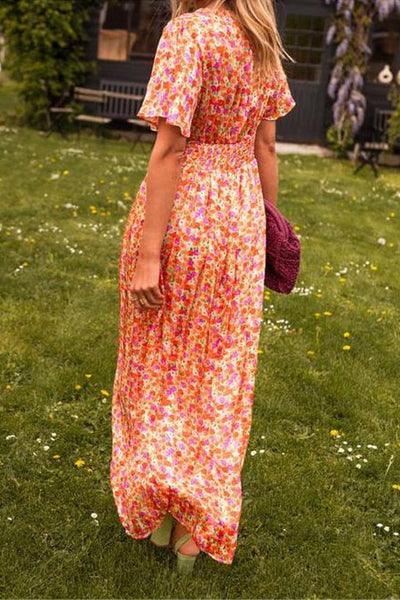 Catalina | Elegante Maxi Vestido con Cuello en V