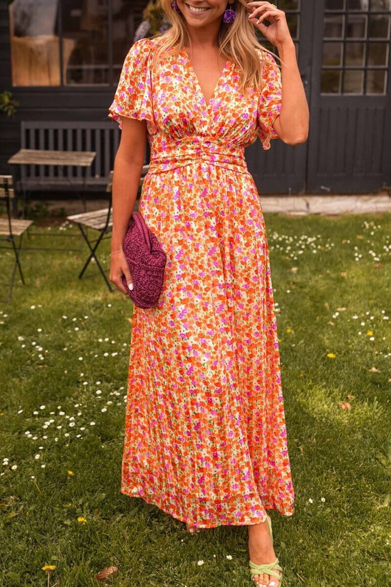 Catalina | Elegante Maxi Vestido con Cuello en V