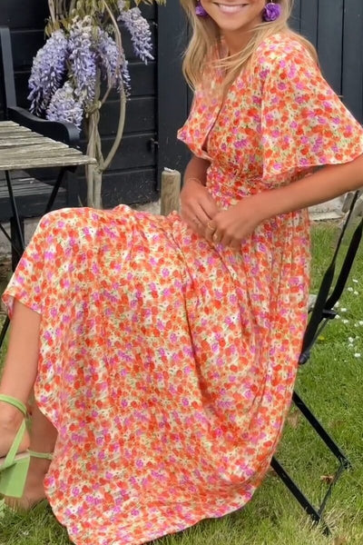 Catalina | Elegante Maxi Vestido con Cuello en V
